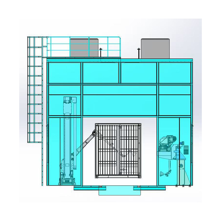 Línea de producción de recubrimiento automático de contenedores